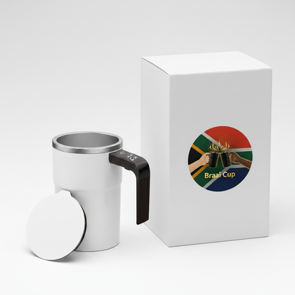 White Mug & White Lid - Hero Shot with Box